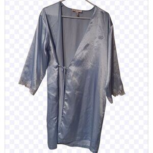 Vintage Oscar de la Renta Pink Label Robe Satin L90s Y2k